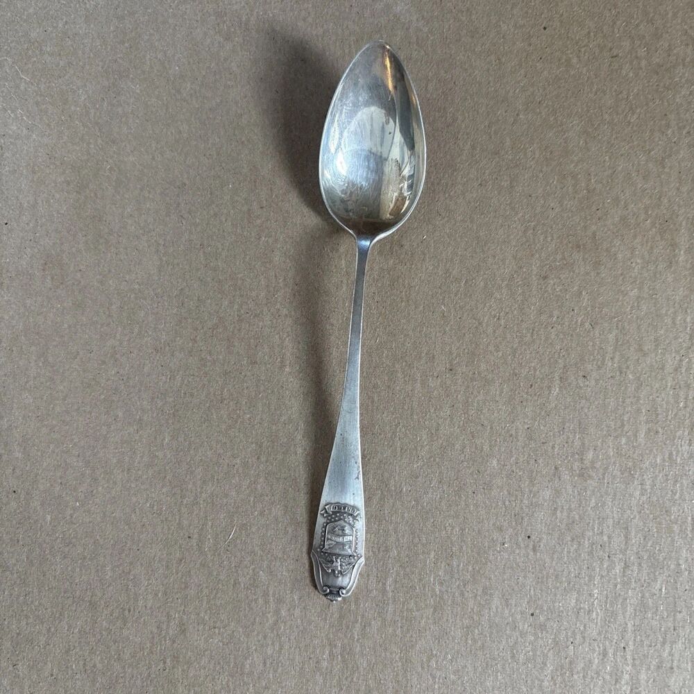 Sterling Silver Oregon Souvenir Spoon The Union Eagle & Shield